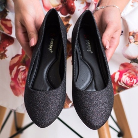 Seastar Glitzerballerinas schwarz silber- 1