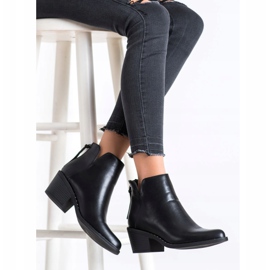 Kayla Bequeme Stiefel aus Ökoleder schwarz 1