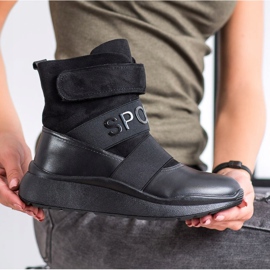 SHELOVET Warme Sportstiefel schwarz 2