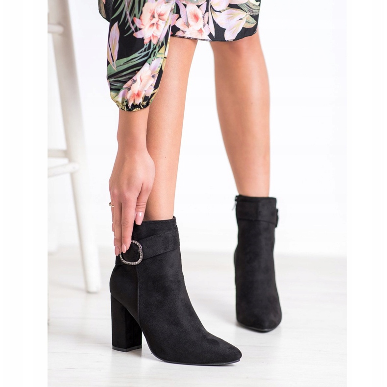 Weide Elegante Stiefel mit Schnalle schwarz 1