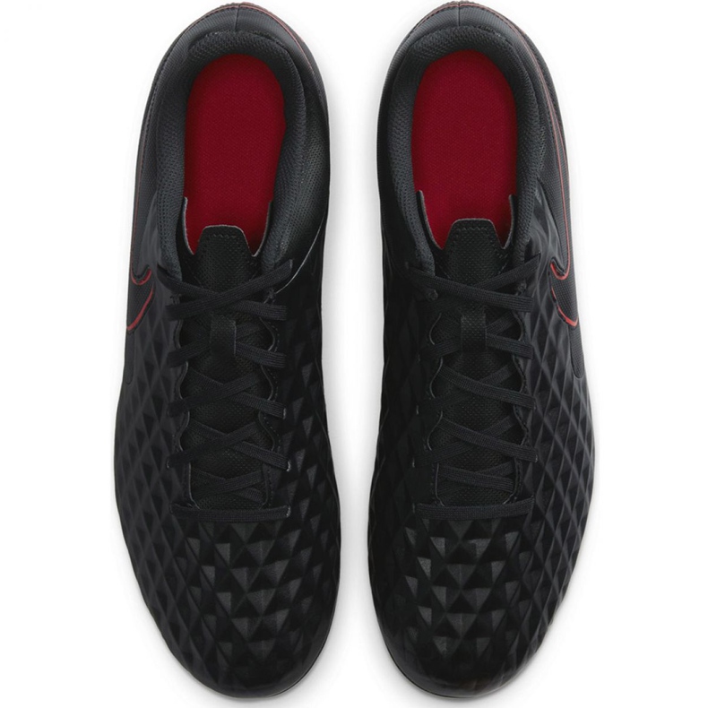 Nike Tiempo Legend 8 Club FG / MG M AT6107 060 Fußballschuhe schwarz, rot, schwarz/silber schwarz 1