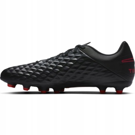 Nike Tiempo Legend 8 Club FG / MG M AT6107 060 Fußballschuhe schwarz, rot, schwarz/silber schwarz 2