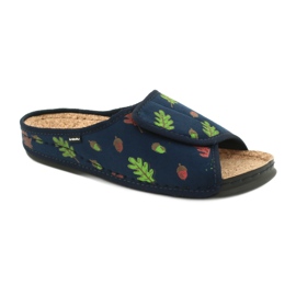 Befado Inblu Damenschuhe 155D115 marineblau grün 1