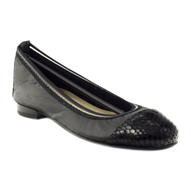 Damen Ballerinas elastisch Gamis 1402 schwarz 1