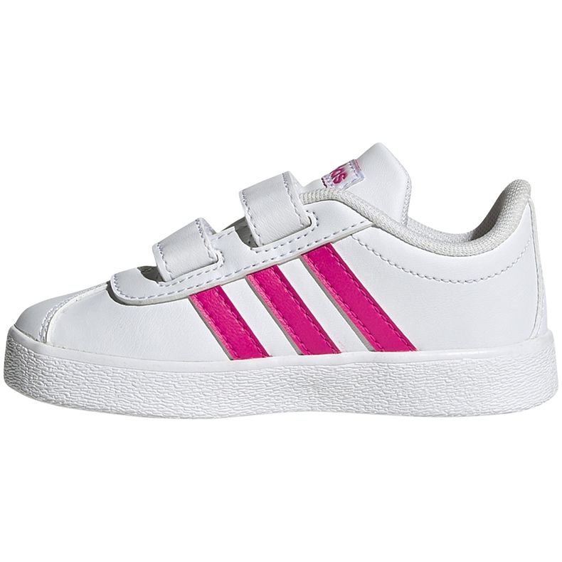 Schuhe für Kinder adidas Vl Court 2.0 Cmf weiß und rosa EG3890 1