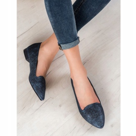 Goodin Ballerinas mit Holo-Effekt marineblau blau 1