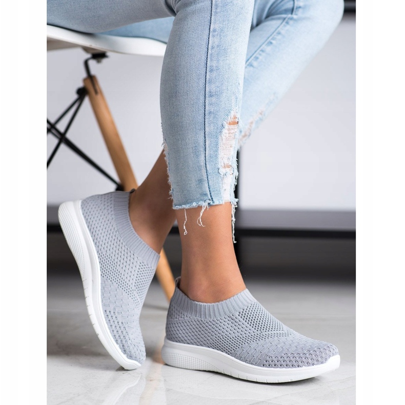 SHELOVET Slip-On-Sneakers grau 1