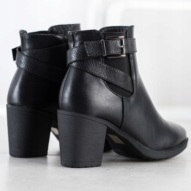 Queen Vivi Bequeme Stiefel mit hohen Absätzen schwarz 1