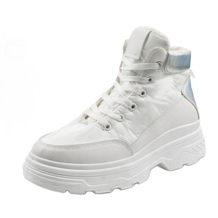 Ysleta weiße isolierte Sportschuhe silber- 1