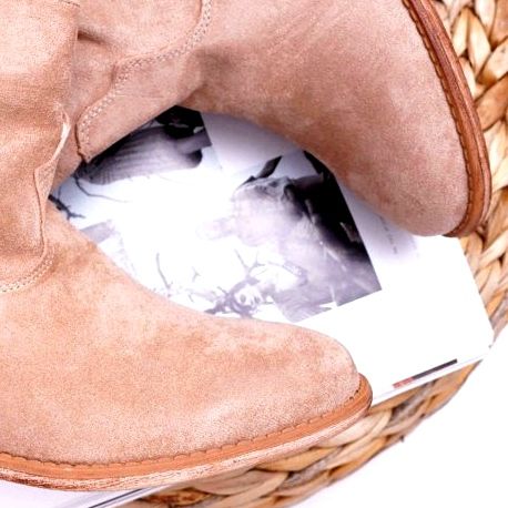 MSMG Stiefeletten für Damen Beige Ellen 3