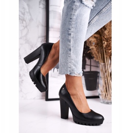 Damen Pumps Maciejka auf Absatz und Plateau Schwarz 02629-01 / 00-1 2