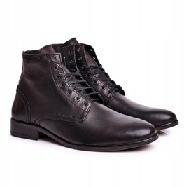KENT Schwarze Bruno Herren Lederstiefelette 1