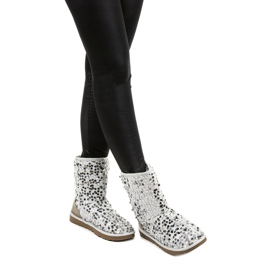 Silberne isolierte Stiefel Emu Stouteyes silber- 1