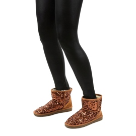 Braune isolierte Stiefel, emu Autumnsnow 1