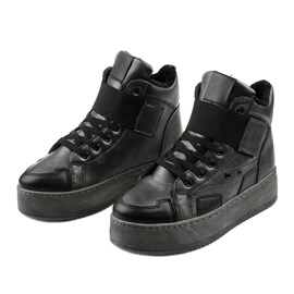 Isolierte Stiefeletten auf Riverview schwarz grau 2