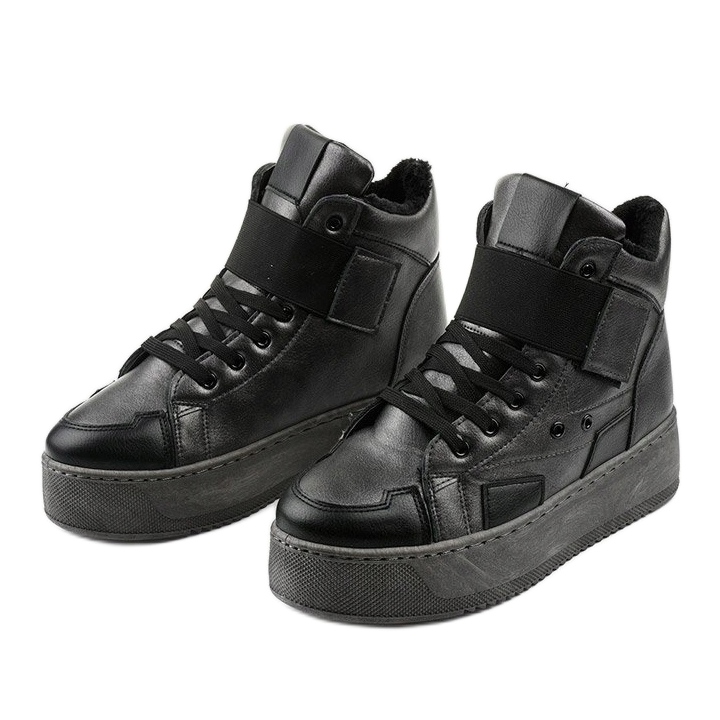 Isolierte Stiefeletten auf Riverview schwarz grau 2