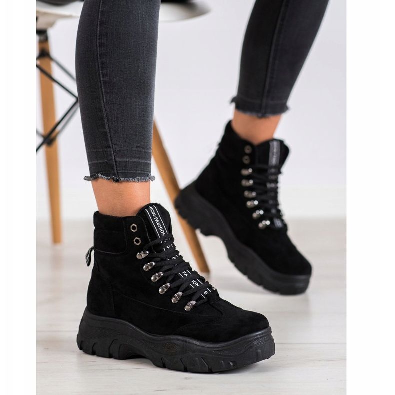 SHELOVET Schwarze Mode-Trapper 1