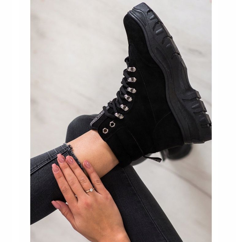 SHELOVET Schwarze Mode-Trapper 2