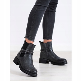 Super Me Öko-Lederarbeiter schwarz 1