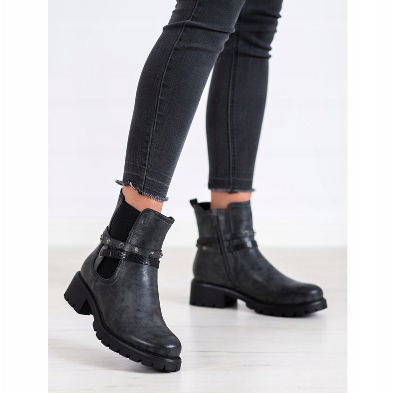 Super Me Öko-Lederarbeiter schwarz 1