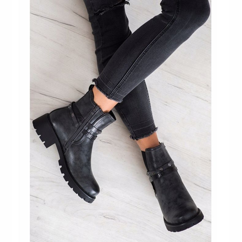 Super Me Öko-Lederarbeiter schwarz 2