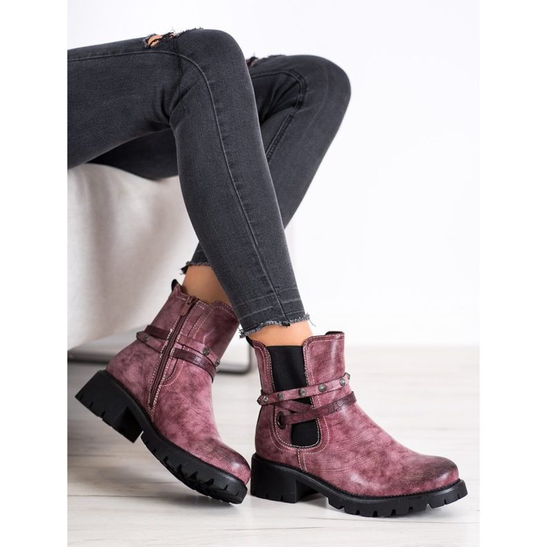 Super Me Öko-Lederarbeiter rosa 2