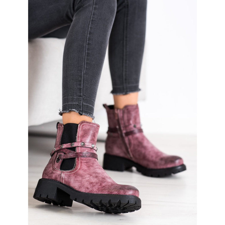 Super Me Öko-Lederarbeiter rosa 1