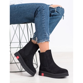 Gogo Slip-on-Stiefel auf der Plattform schwarz 2