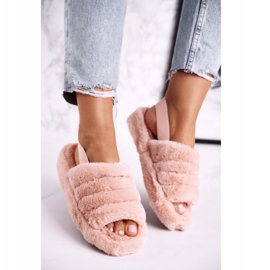 FJ1 Damenhausschuhe auf der Fur-Orange Snowflake Platform 2