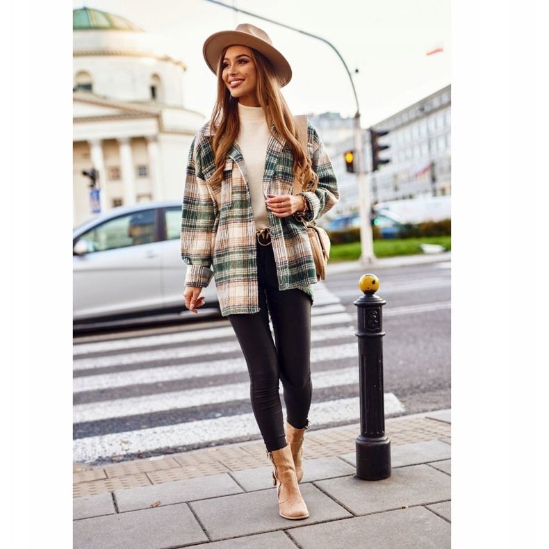 MSMG Damenstiefel mit Absatz Wildleder Beige Anabelle 2