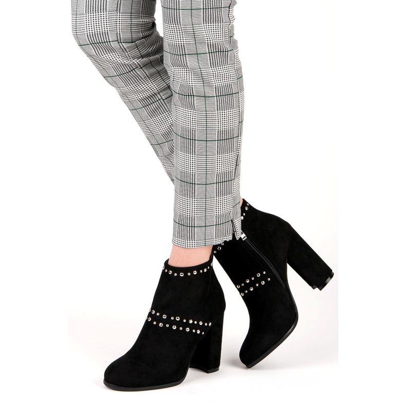 Seastar Wildlederstiefeletten am Pfosten schwarz 2