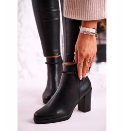 Warme Stiefel auf einem Absatz Sergio Leone Schwarz BT306 1