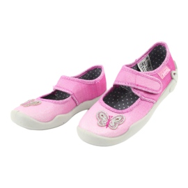 Befado Kinderschuhe 123X038 rosa silber- 3