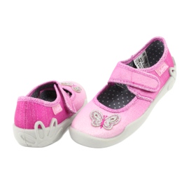 Befado Kinderschuhe 123X038 rosa silber- 4