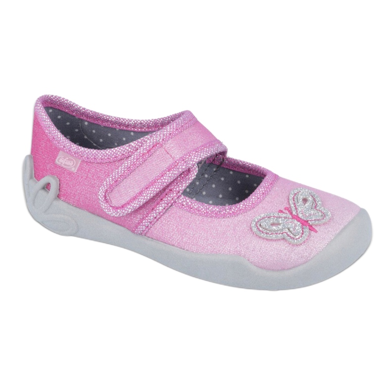 Befado Kinderschuhe 123X038 rosa silber- 1