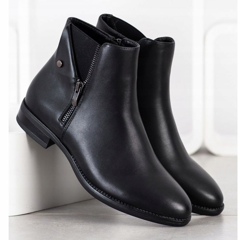 Klassische Sergio Leone Stiefel schwarz 1