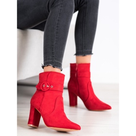 Laura Mode Elegante rote Stiefel in Spitz 1