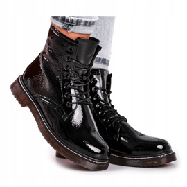 Schwarze Lackstiefel Evento 20DZ23-3216 Marita 2