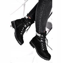 Evento Timber Stiefel High Schwarz 9BT35-1331 Schwarz Popsi 1