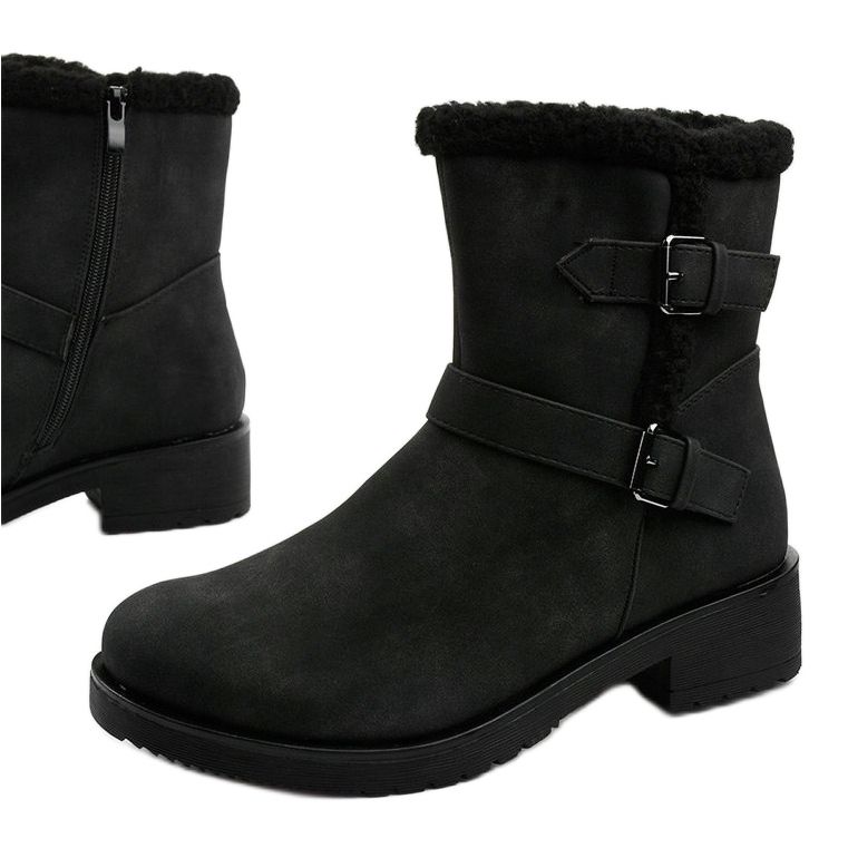 Lightwing schwarze isolierte Damenstiefel 1