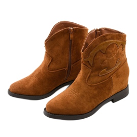 Braune Fourmaney warme Cowboystiefel 2
