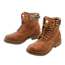 Camel Schnürstiefel, isoliert Halitta braun mehrfarbig 2