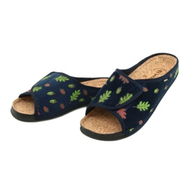 Inblu Damenschuhe 155D115 marineblau grün 3