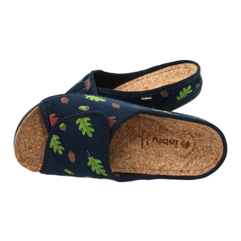 Inblu Damenschuhe 155D115 navy blau grün 5