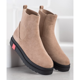 Seastar Stiefel auf der Plattform beige 1