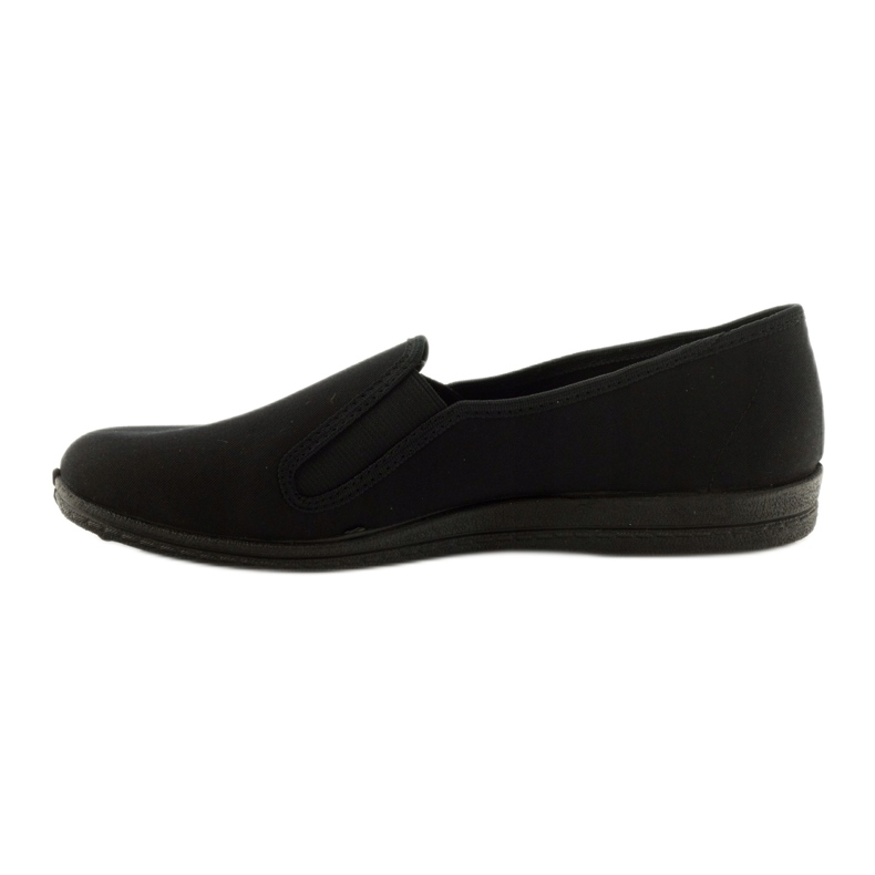 Schwarze Befado 001M060 Slip-On-Hausschuhe 2