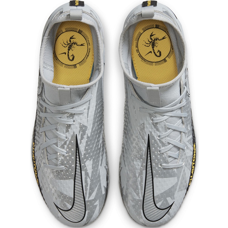 Nike Phantom Gt Scorpion Academy Dynamic Fit FG / MG Junior DA2287 001 Fußballschuhe silber grau grau 1