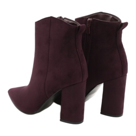Evento Lila Wildleder Stiefeletten 6