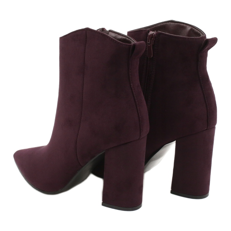 Evento Lila Wildleder Stiefeletten 6