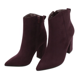 Evento Lila Wildleder Stiefeletten 5